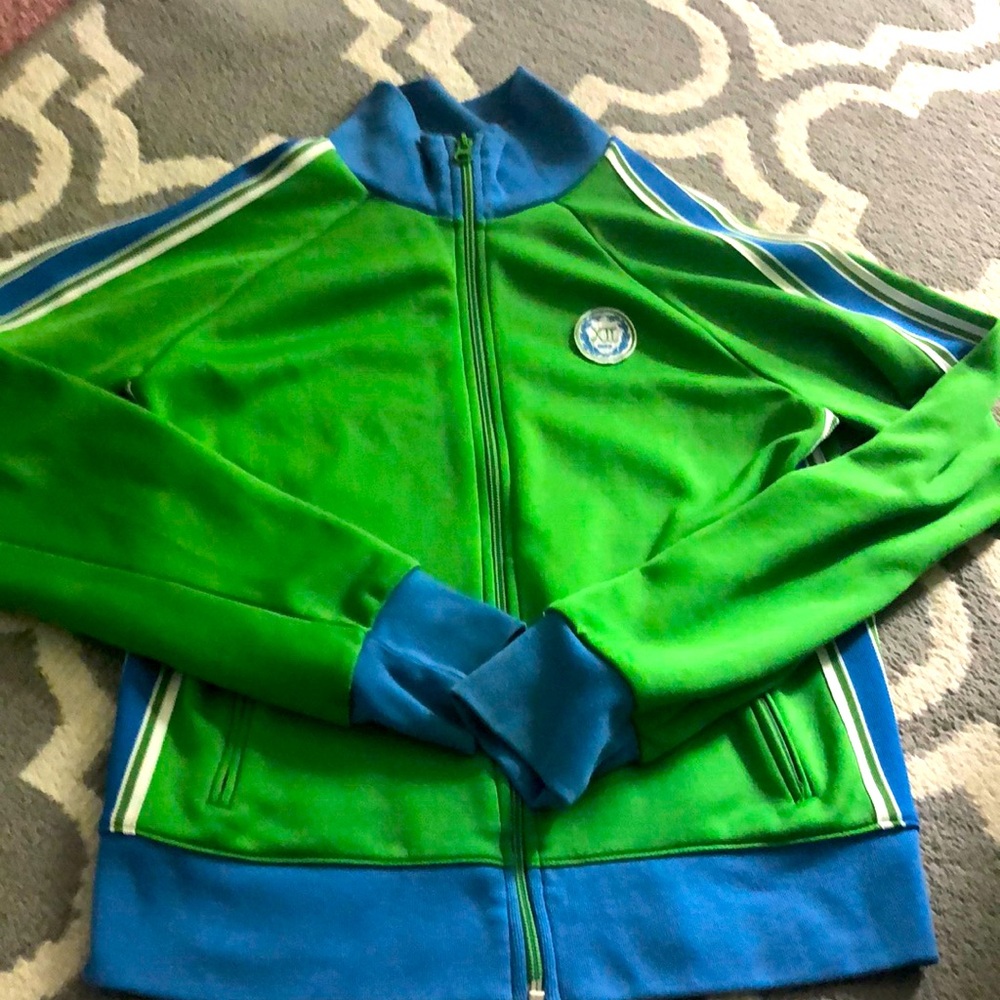 Old Navy Kids Green and Blue Track Jacket